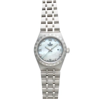 Pre-Owned Tudor Royal 'Mother Of Pearl' Diamond Dial