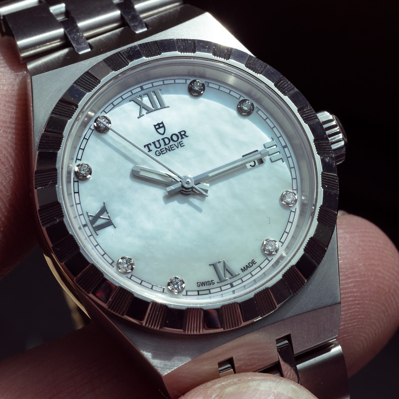 Pre-Owned Tudor Royal 'Mother Of Pearl' Diamond Dial