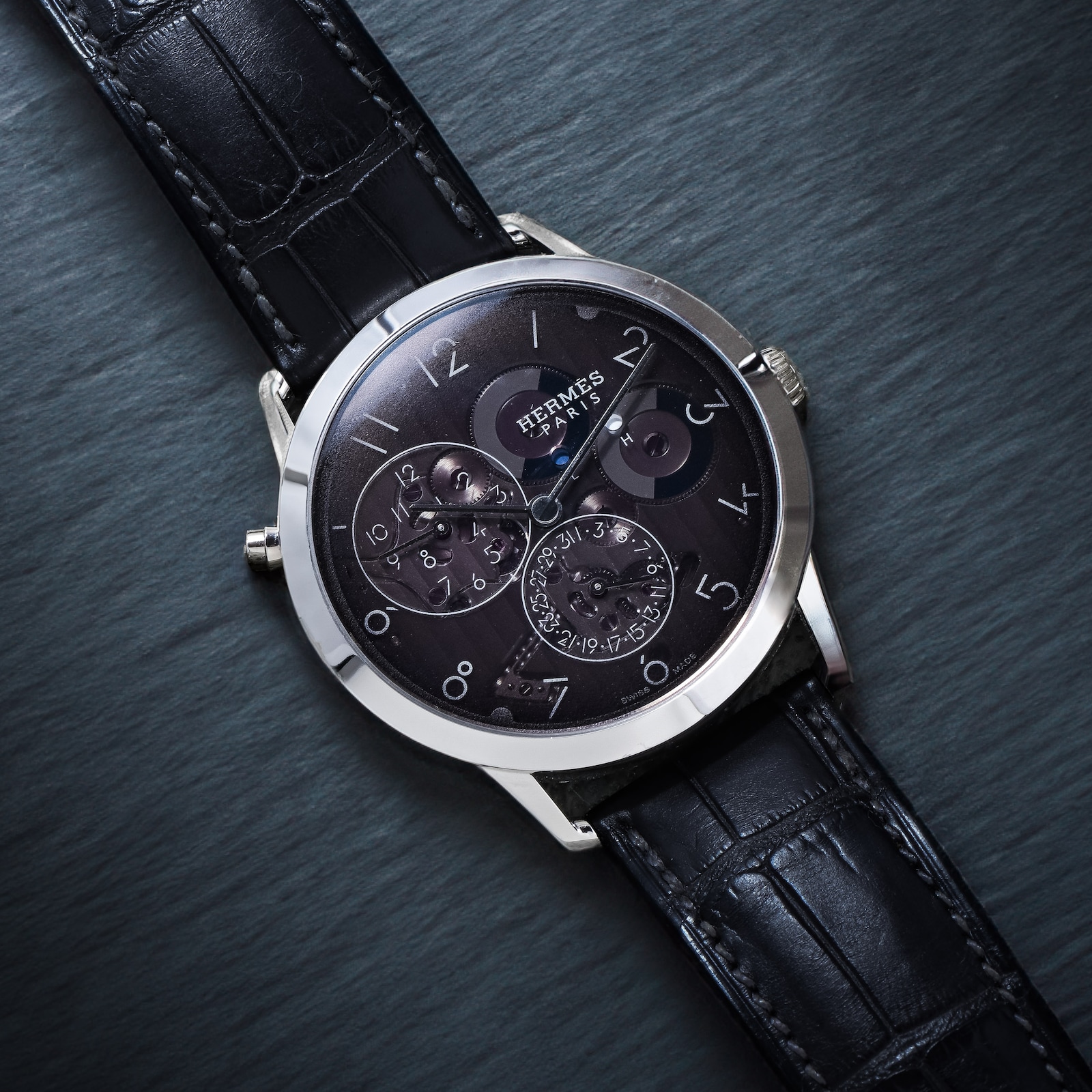 Pre-Owned Hermes Hermes Slim D'Hermes GMT