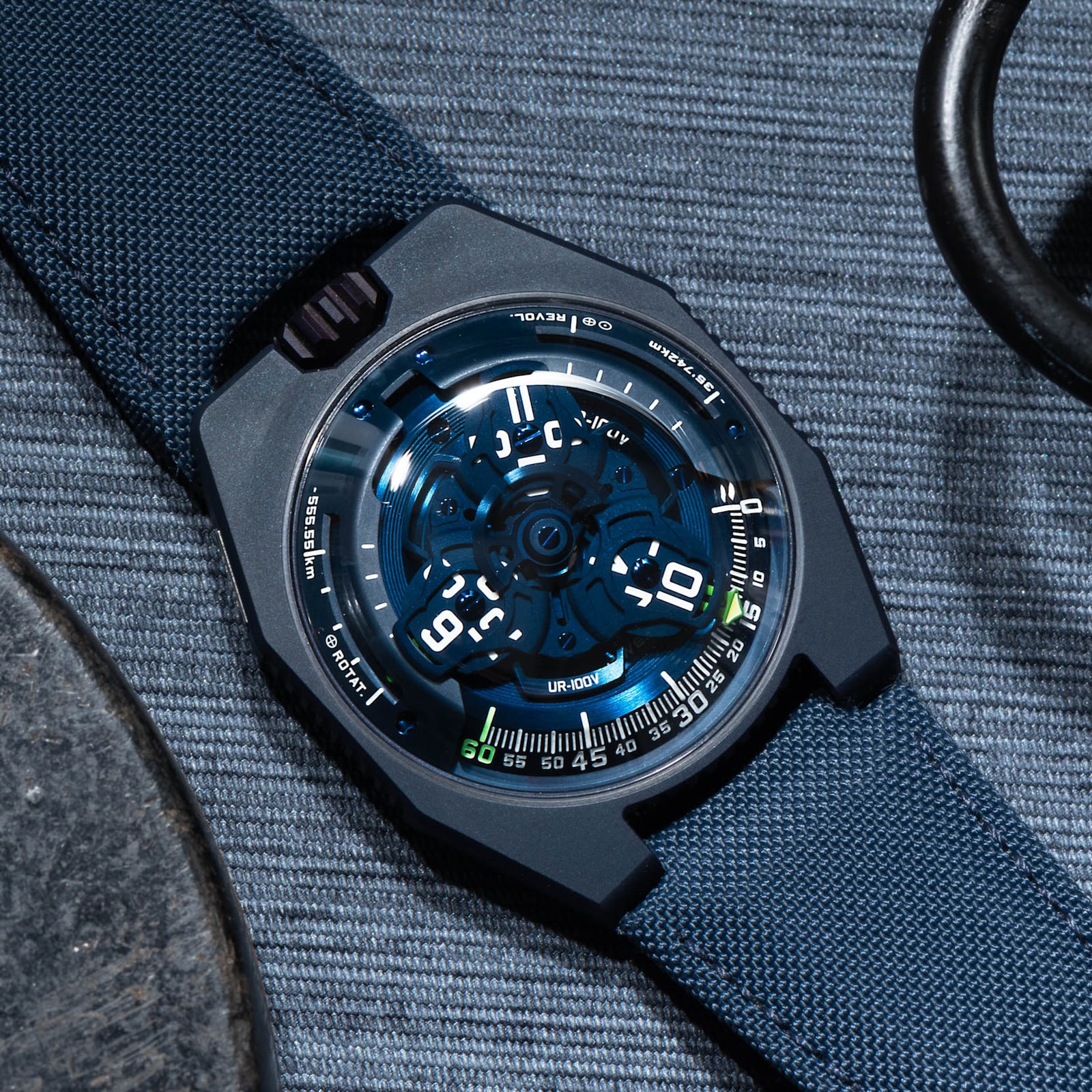 Pre-Owned Urwerk Urwerk UR-100 'Blue Planet'
