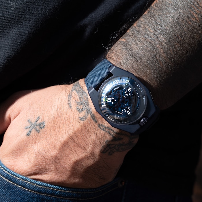 Pre-Owned Urwerk Urwerk UR-100 'Blue Planet'