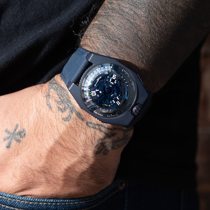 Pre-Owned Urwerk Urwerk UR-100 'Blue Planet'