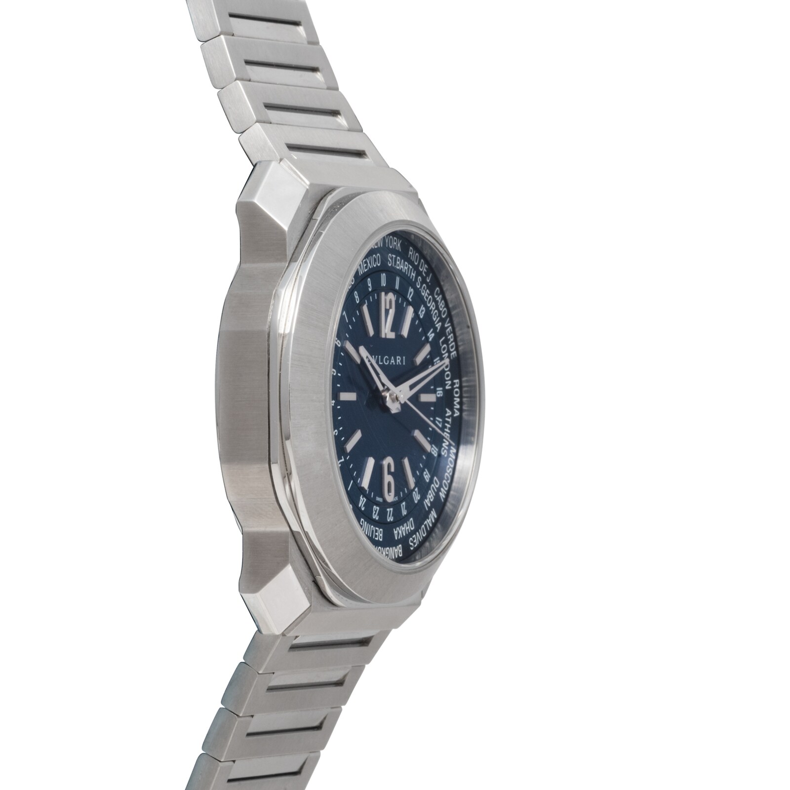 Pre-Owned Bvlgari Octo Roma Worldtimer
