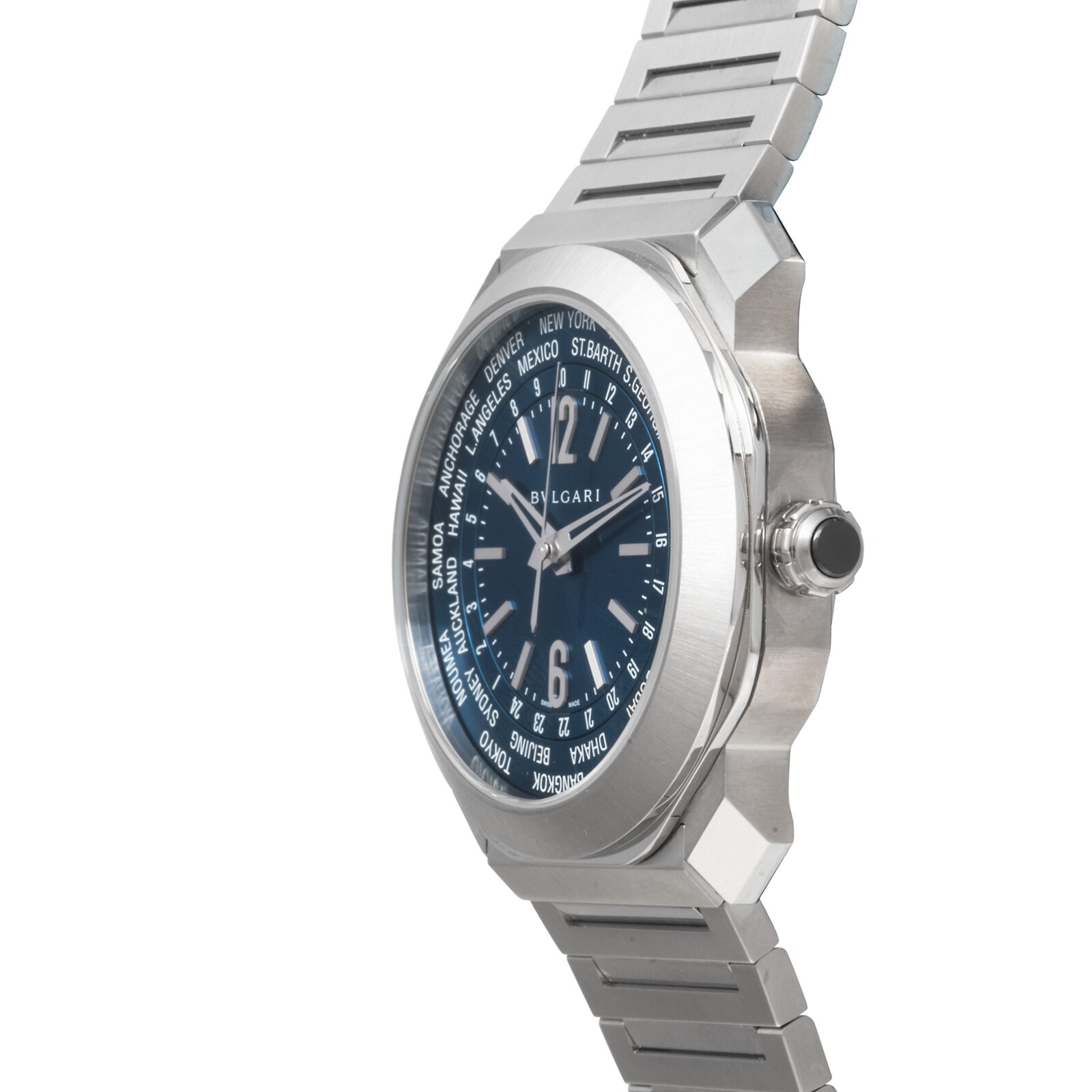 Pre-Owned Bvlgari Octo Roma Worldtimer
