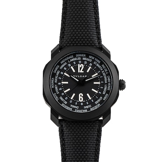 Pre-Owned Bvlgari Octo Roma Worldtimer