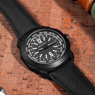 Pre-Owned Bvlgari Octo Roma Worldtimer