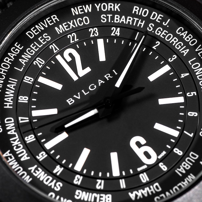 Pre-Owned Bvlgari Octo Roma Worldtimer
