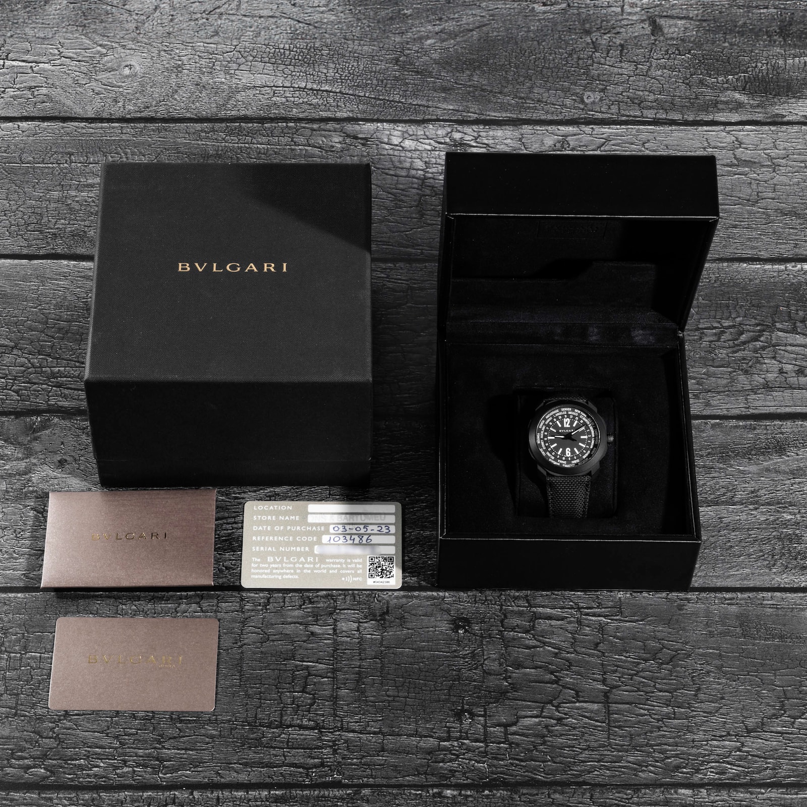 Pre-Owned Bvlgari Octo Roma Worldtimer