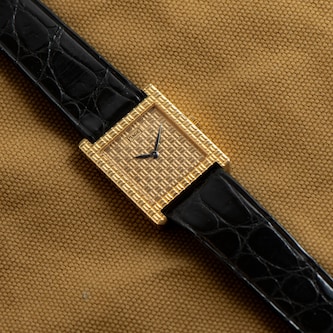 Pre-Owned Piaget 'Onyx' Tank-style Dress Watch
