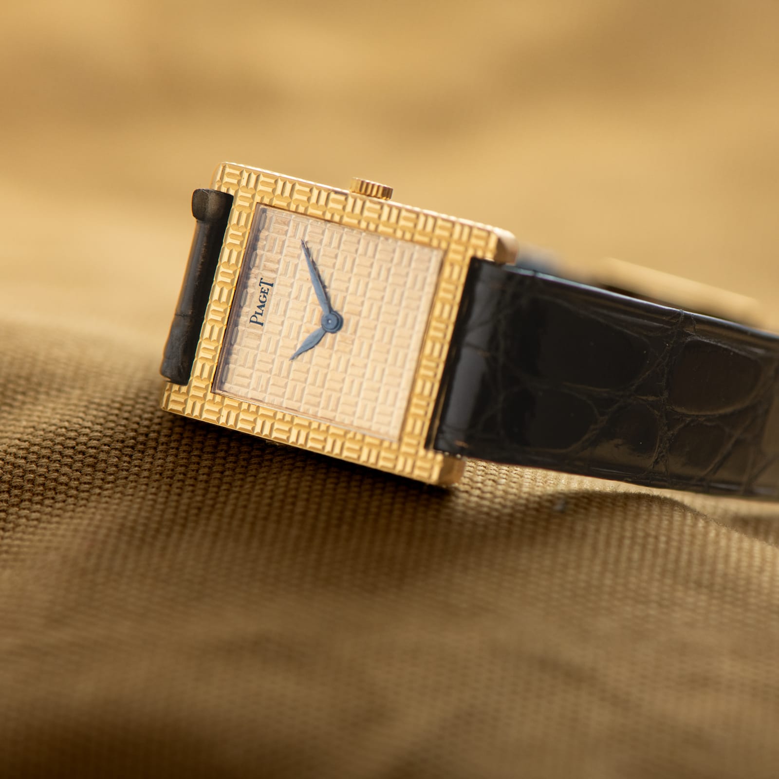 Pre-Owned Piaget 'Onyx' Tank-style Dress Watch