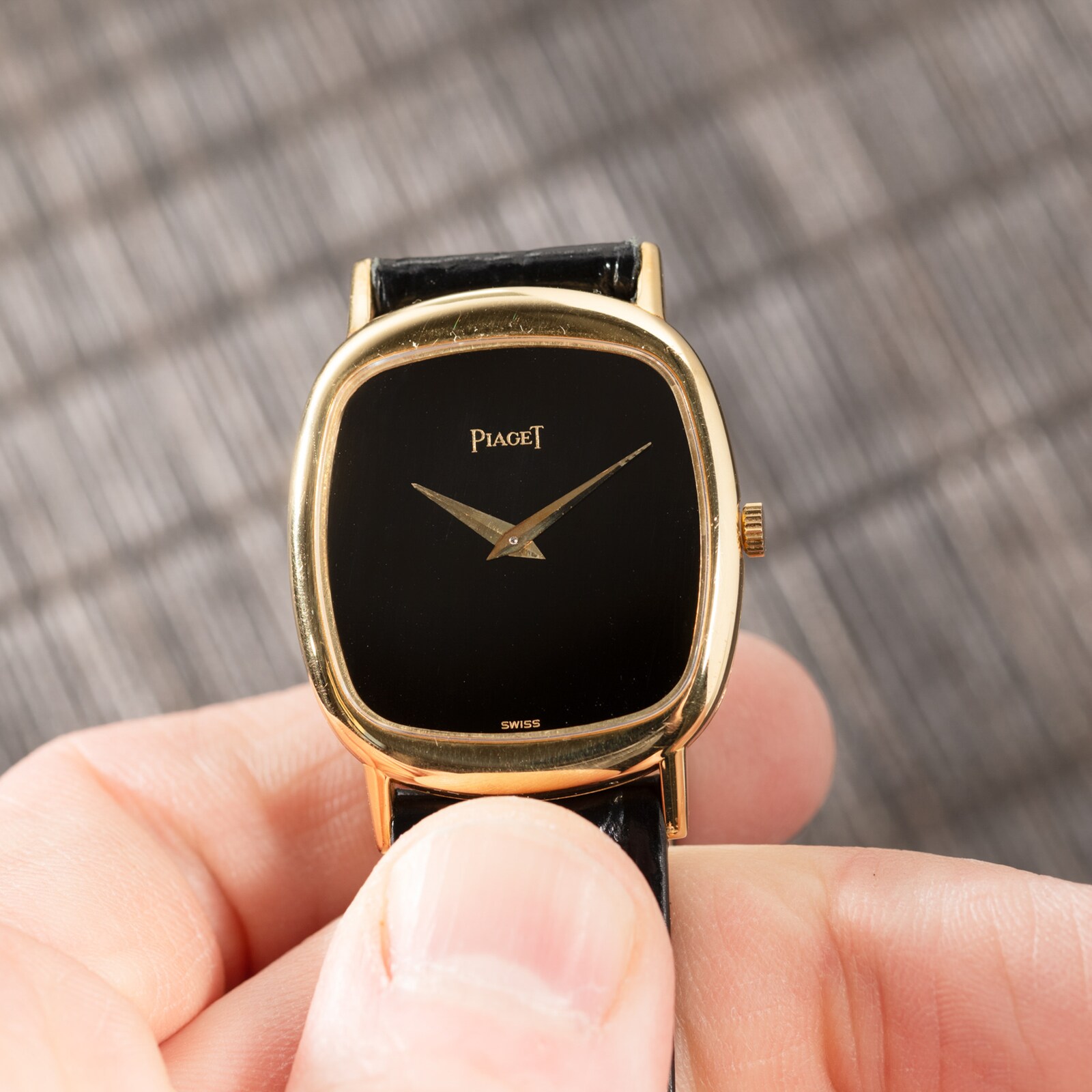 Pre-Owned Piaget 'Onyx' Ellipse Dress Watch