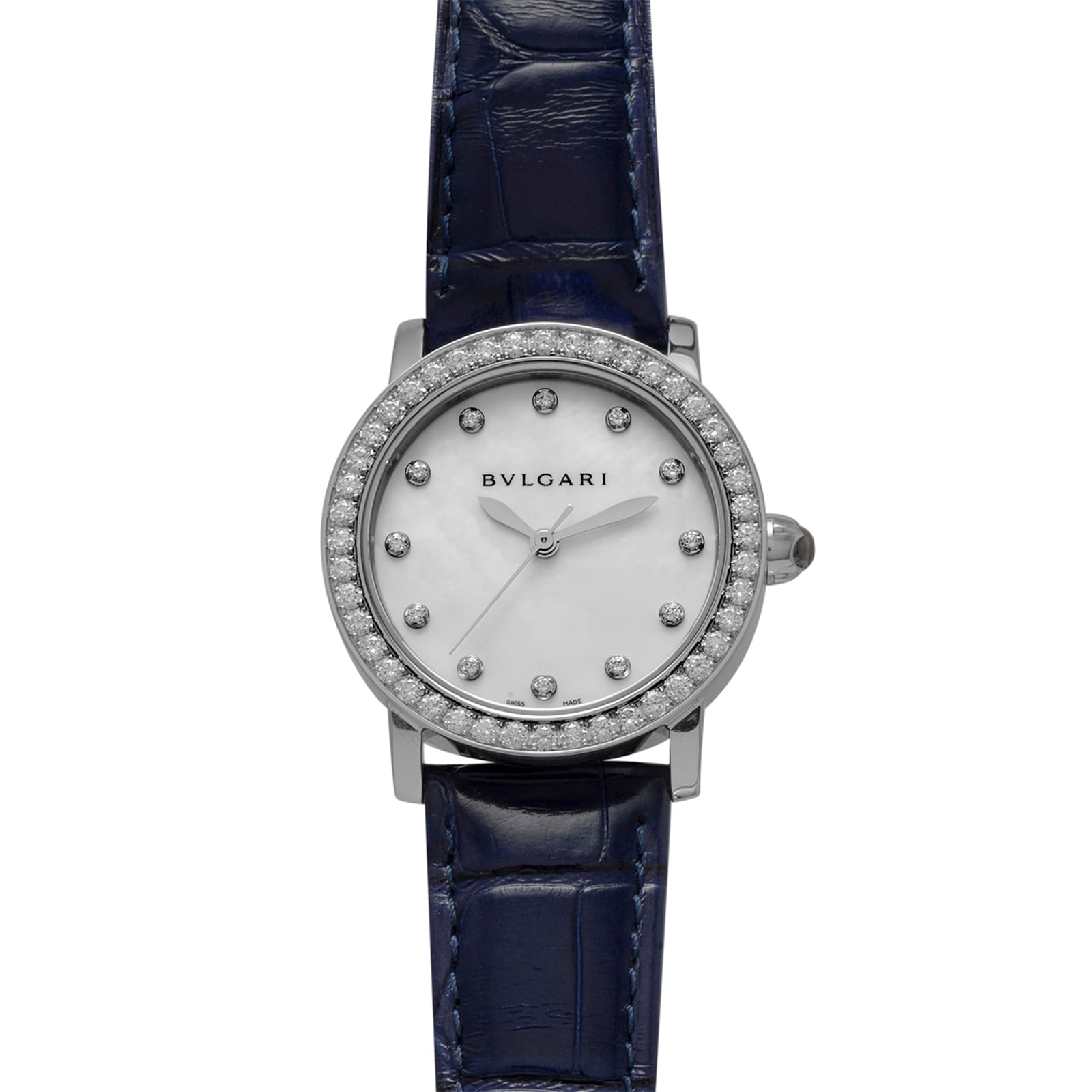 Pre-Owned Bvlgari 'MOP' Diamond Bezel