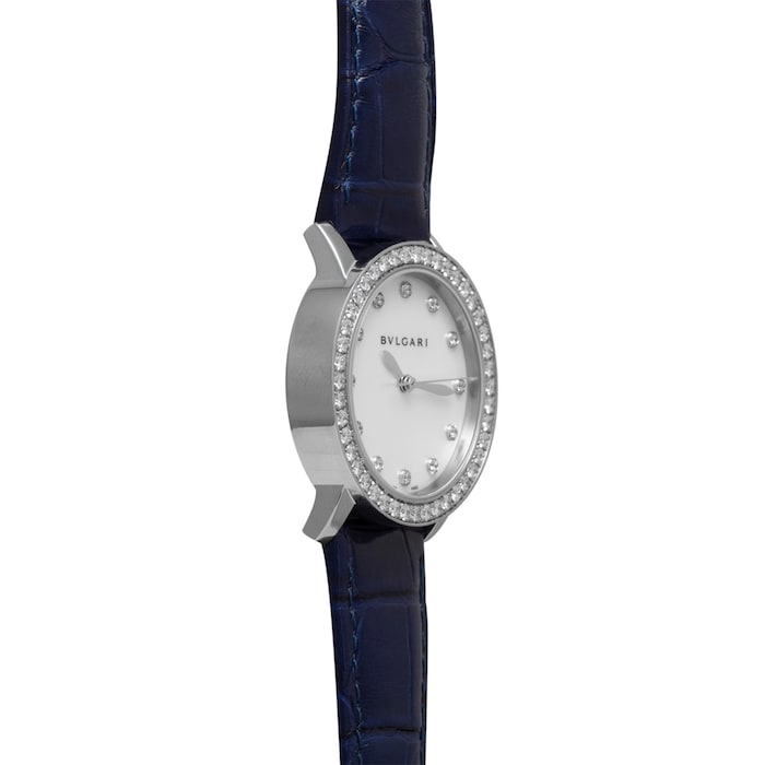 Pre-Owned Bvlgari Bulgari Bulgari 'MOP' Diamond Bezel