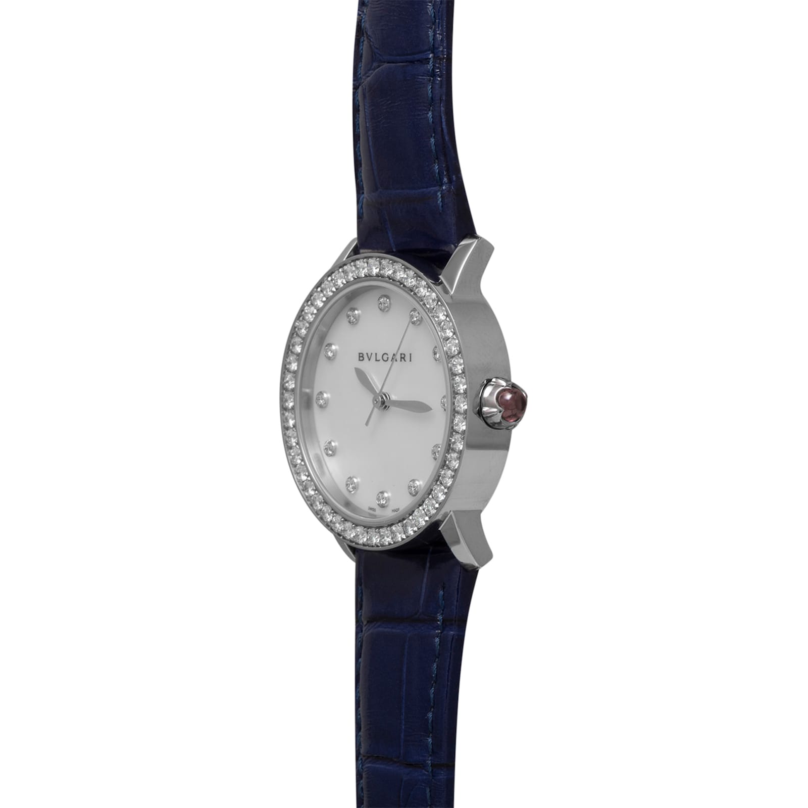 Pre-Owned Bvlgari 'MOP' Diamond Bezel