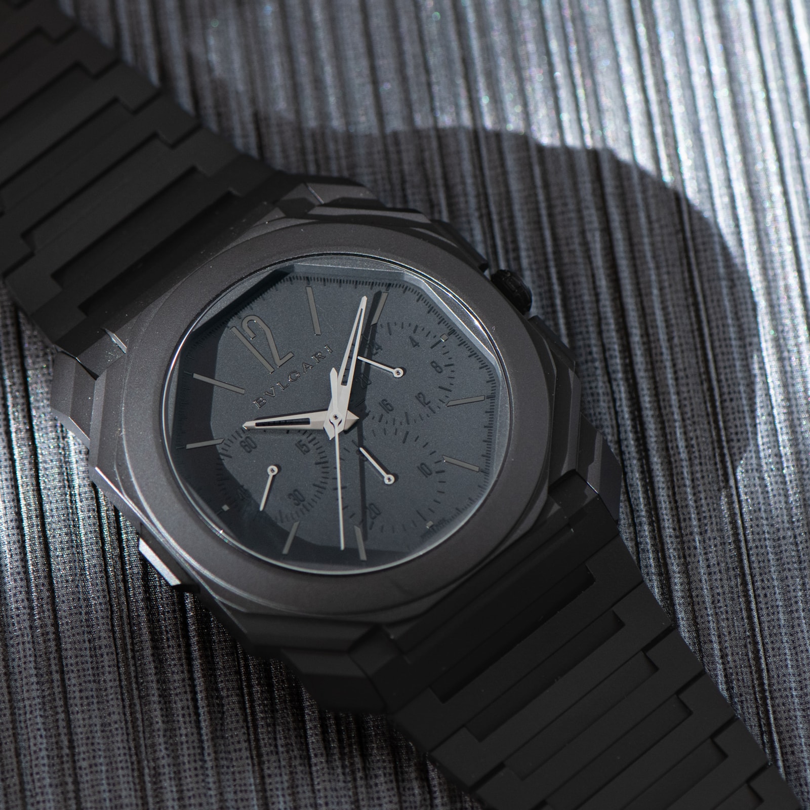 Pre-Owned Bvlgari Octo Finissimo Ceramic Chronograph GMT