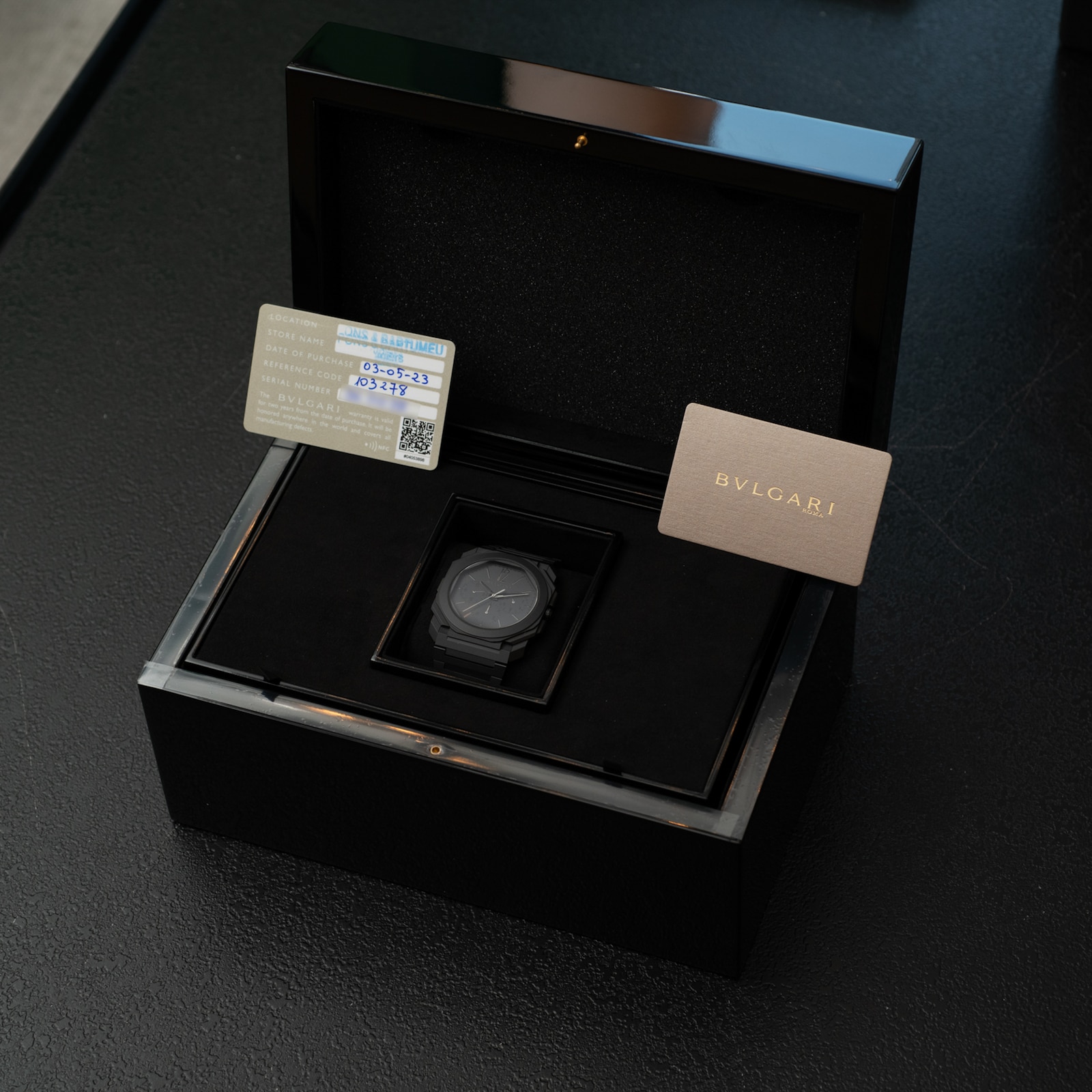 Pre-Owned Bvlgari Octo Finissimo Ceramic Chronograph GMT