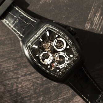 Pre-Owned Franck Muller Vanguard Grande Date 'Skeleton' Chronograph