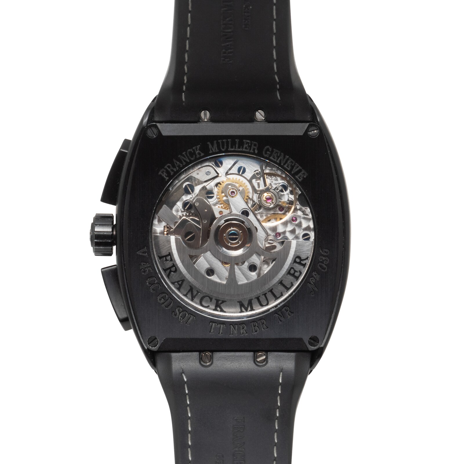 Pre-Owned Franck Muller Vanguard Grande Date 'Skeleton' Chronograph