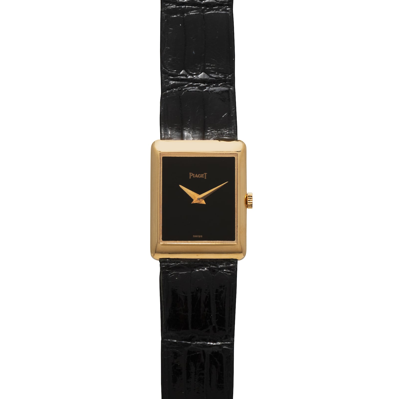 Pre-Owned Piaget 'Onyx' Rectangular Dress Watch
