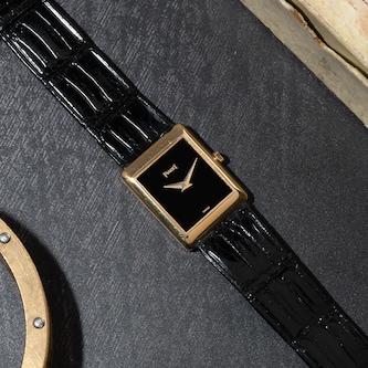 Pre-Owned Piaget 'Onyx' Rectangular Dress Watch