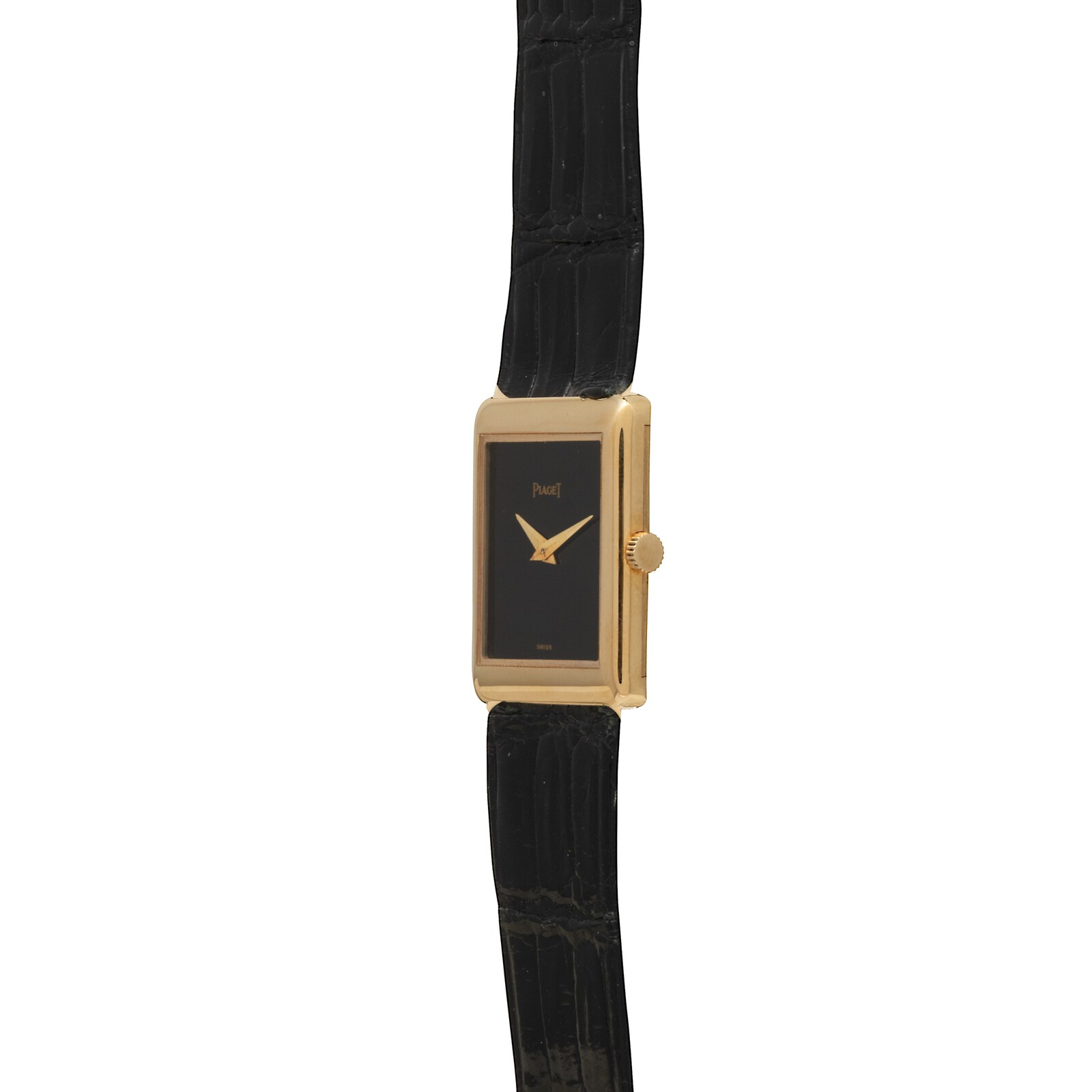 Pre-Owned Piaget 'Onyx' Rectangular Dress Watch