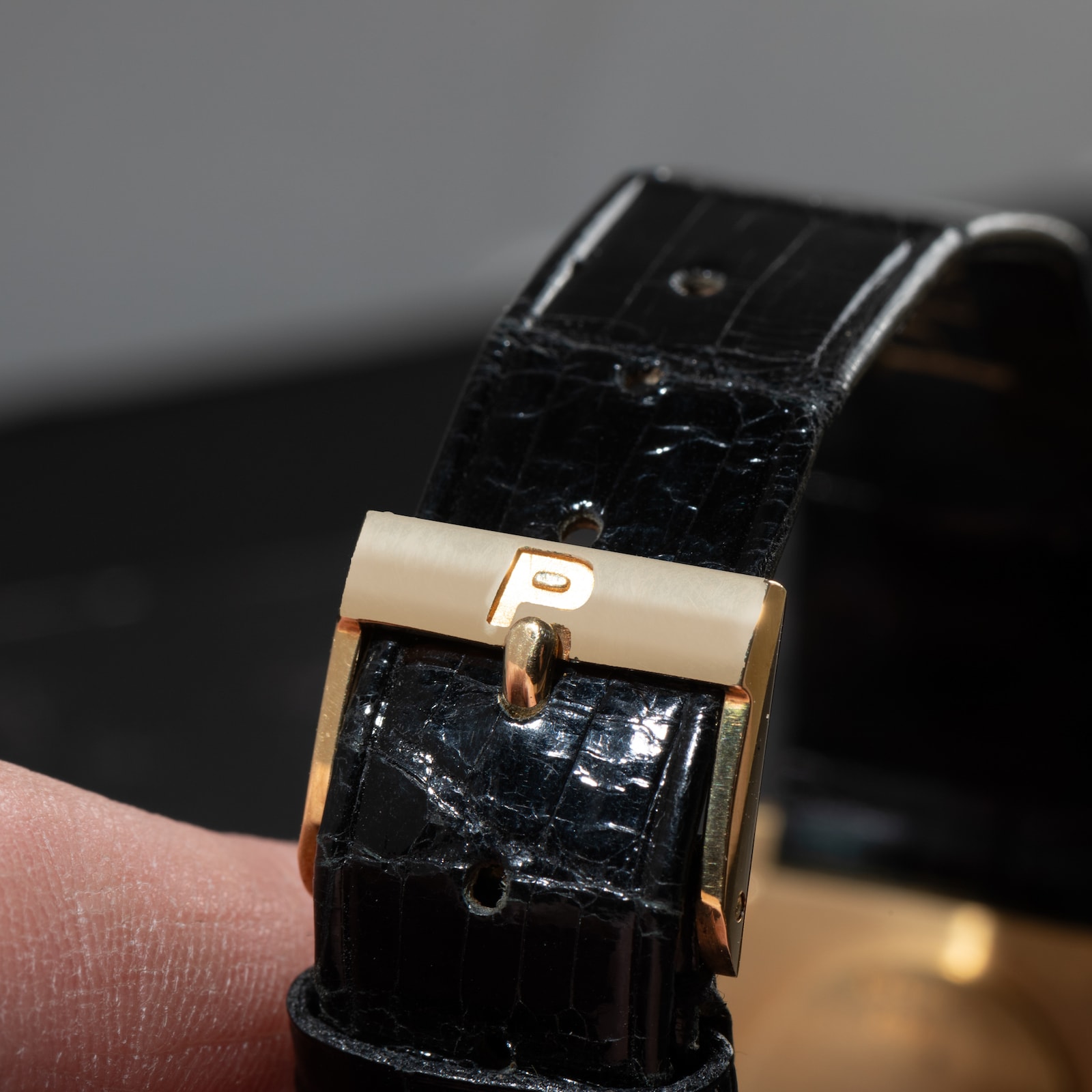 Pre-Owned Piaget 'Onyx' Rectangular Dress Watch