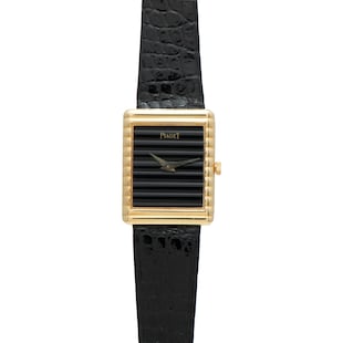 Pre-Owned Piaget Piaget 'Onyx' Rectangular Dress Watch