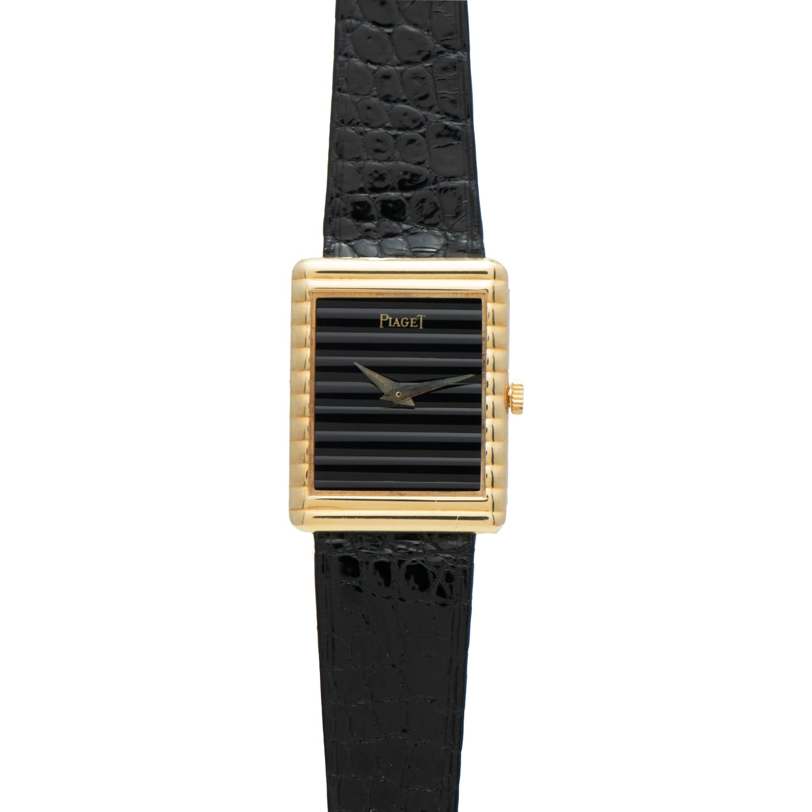 Pre-Owned Piaget Piaget 'Onyx' Rectangular Dress Watch