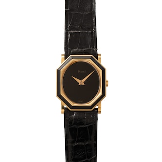 Pre-Owned Piaget 'Onyx' Octagonal Dress Watch