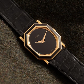 Pre-Owned Piaget 'Onyx' Octagonal Dress Watch
