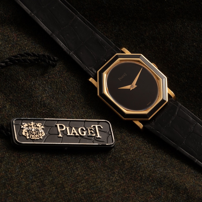 Pre-Owned Piaget 'Onyx' Octagonal Dress Watch