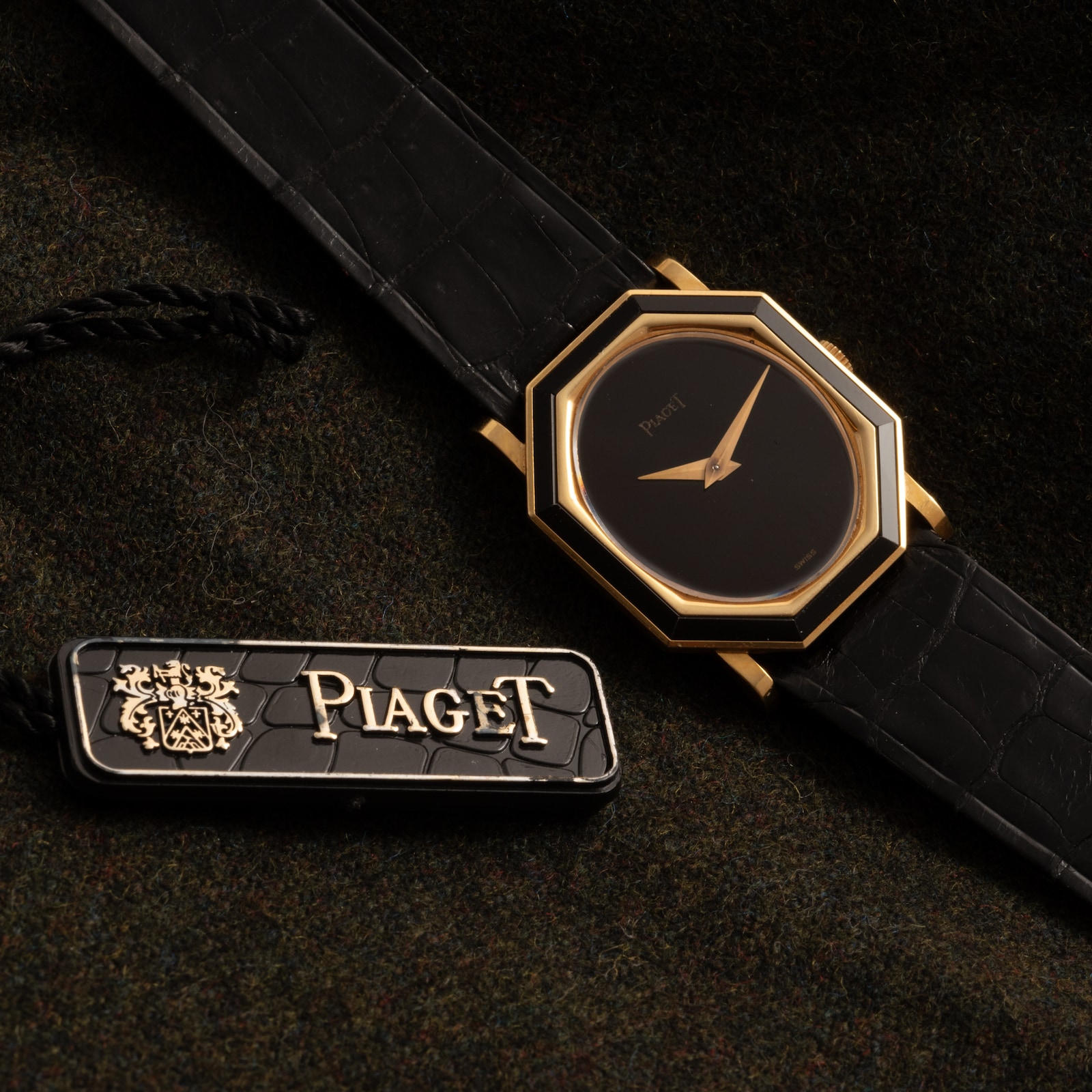 Pre-Owned Piaget 'Onyx' Octagonal Dress Watch