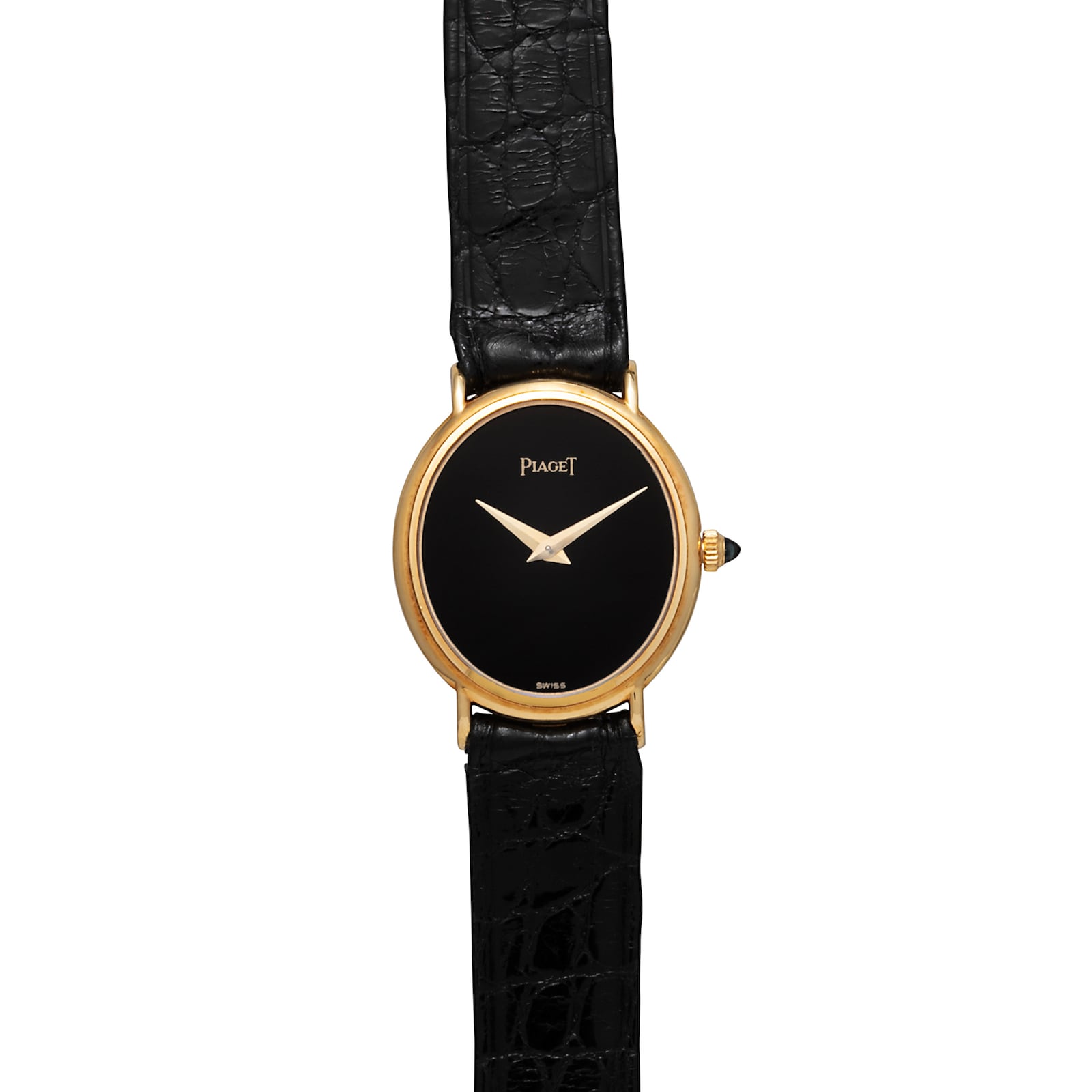 Pre-Owned Piaget 'Onyx' Oval Dress Watch
