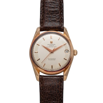 Pre-Owned Universal Geneve Universal Geneve Polerouter Date 'French Import'