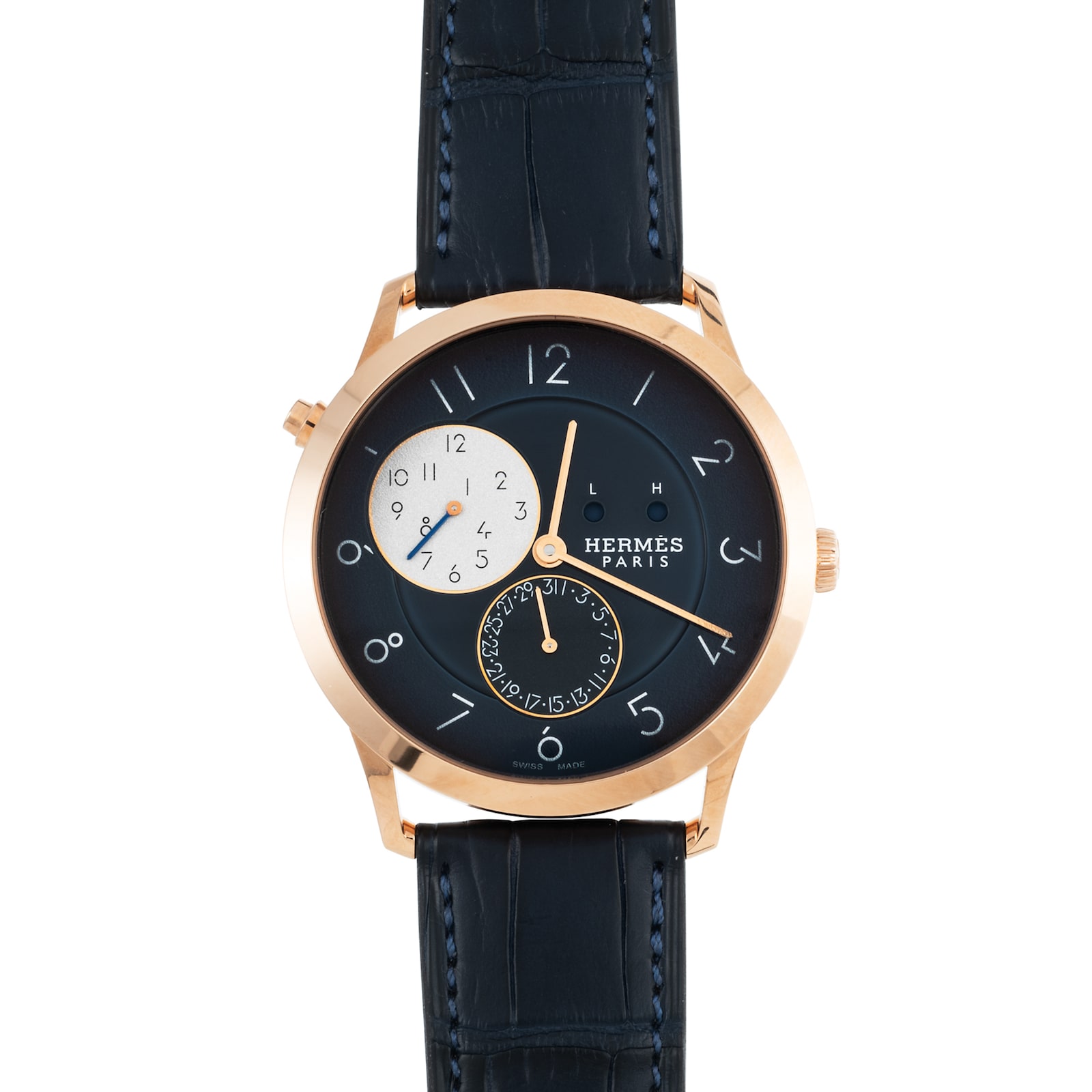 Pre-Owned Hermes Hermes Slim D'Hermes GMT