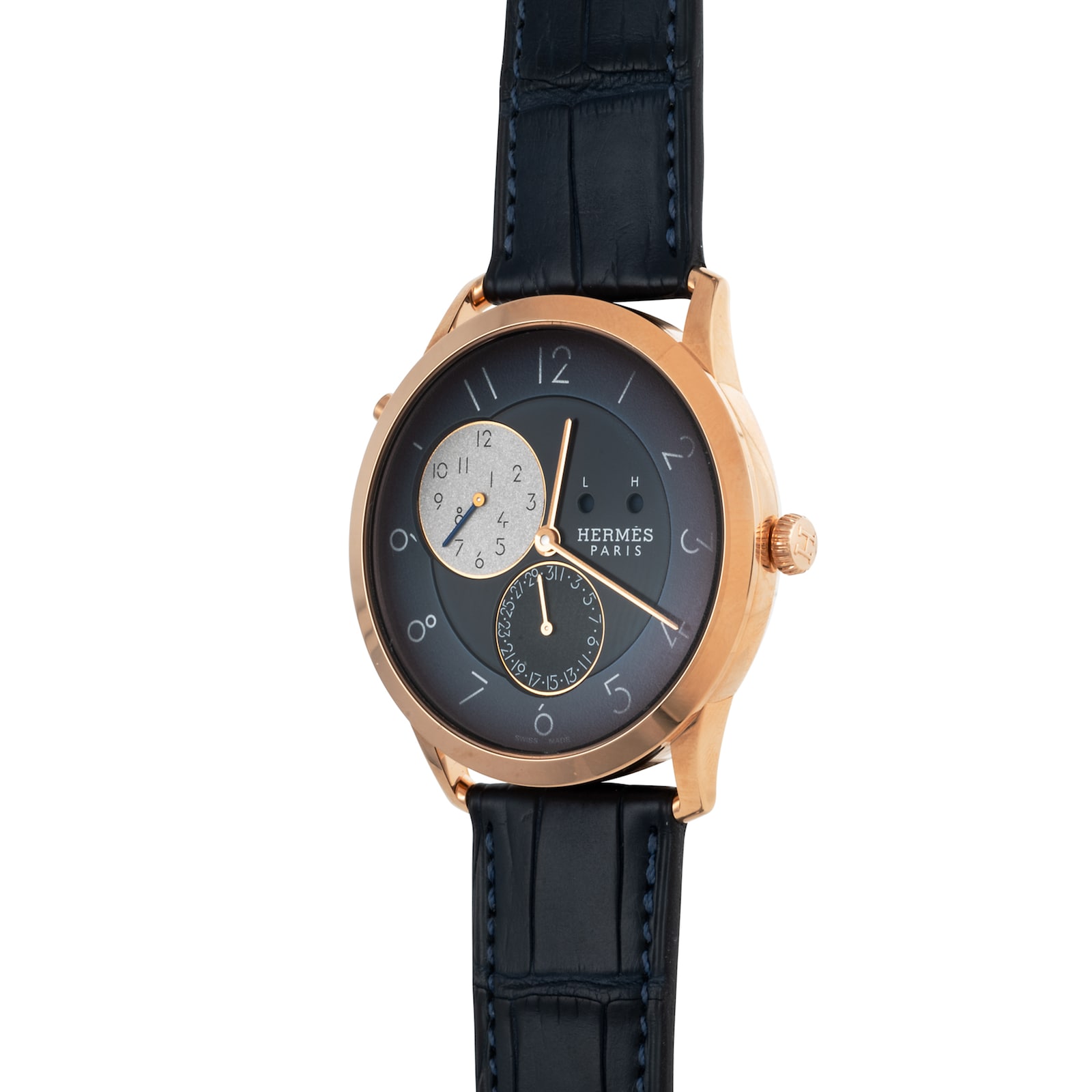 Pre-Owned Hermes Hermes Slim D'Hermes GMT
