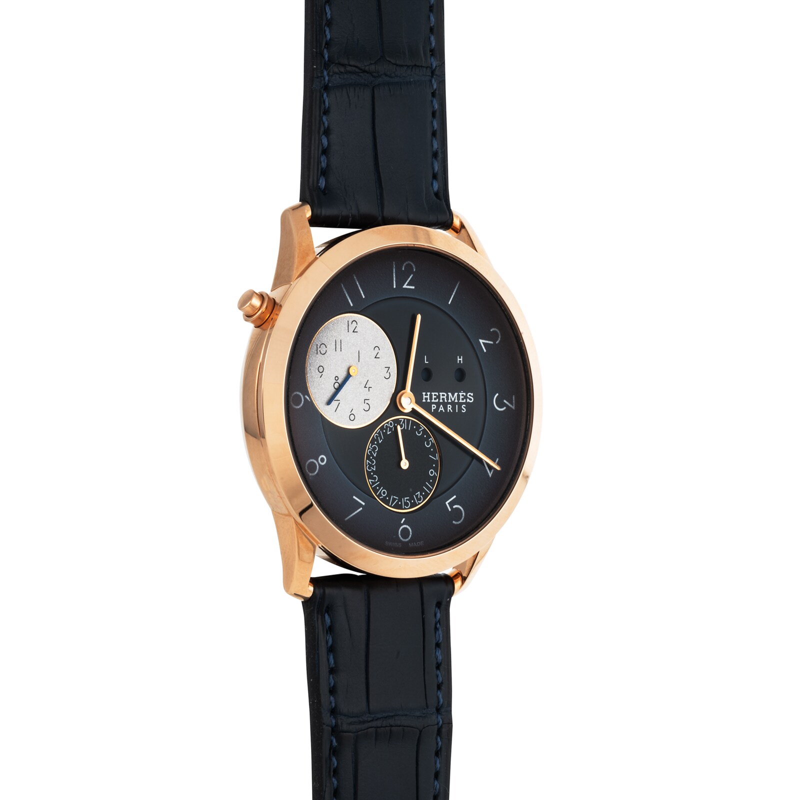 Pre-Owned Hermes Hermes Slim D'Hermes GMT