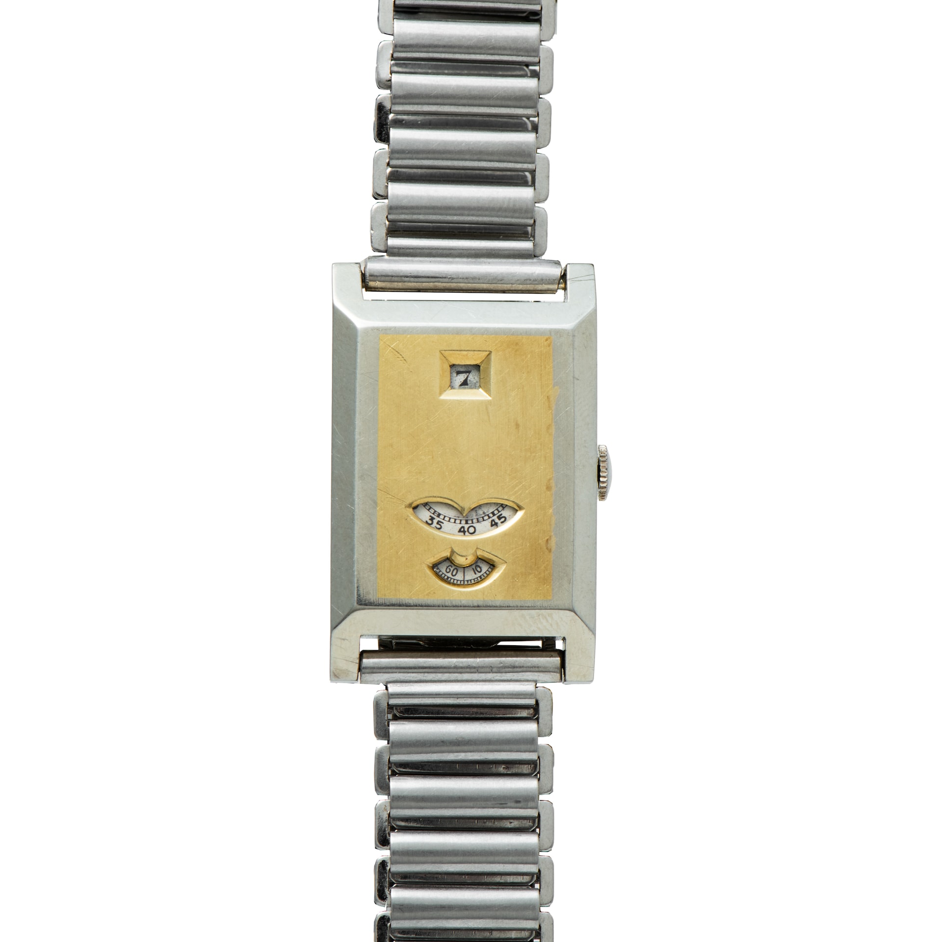 Pre-Owned Glycine Glycine 'Jump Hour' 18k Two-Tone Pre-Owned Glycine Glycine 'Jump Hour' 18k Two-Tone