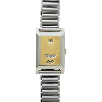 Pre-Owned Glycine Glycine 'Jump Hour' 18k Two-Tone Pre-Owned Glycine Glycine 'Jump Hour' 18k Two-Tone