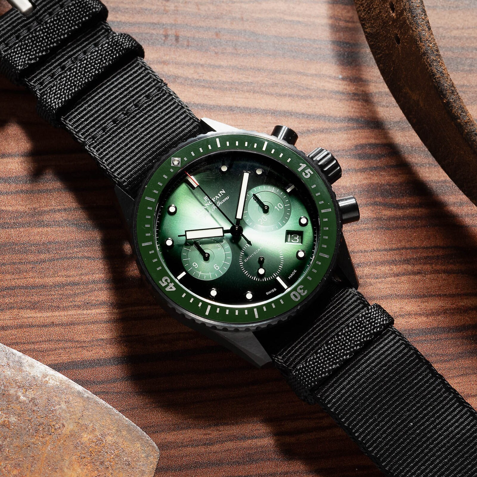 Pre-Owned Blancpain Blancpain Fifty Fathoms Bathyscaphe Chronographe Flyback