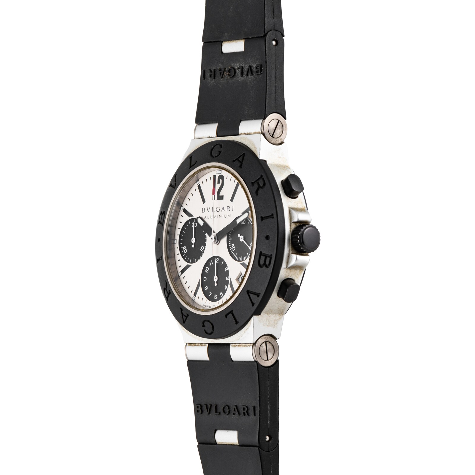 Pre-Owned Bvlgari Diagono 'Panda' Chronograph