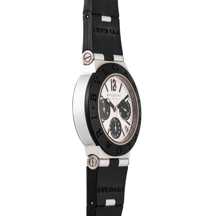 Pre-Owned Bvlgari Bvlgari Diagono 'Panda' Chronograph