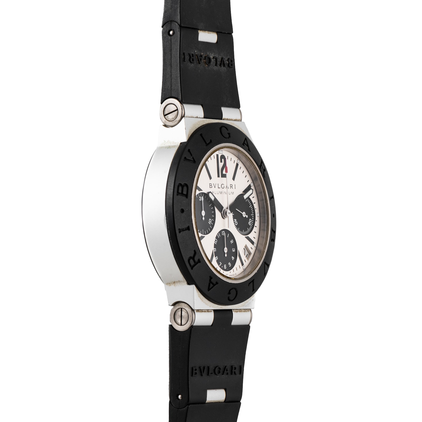 Pre-Owned Bvlgari Diagono 'Panda' Chronograph