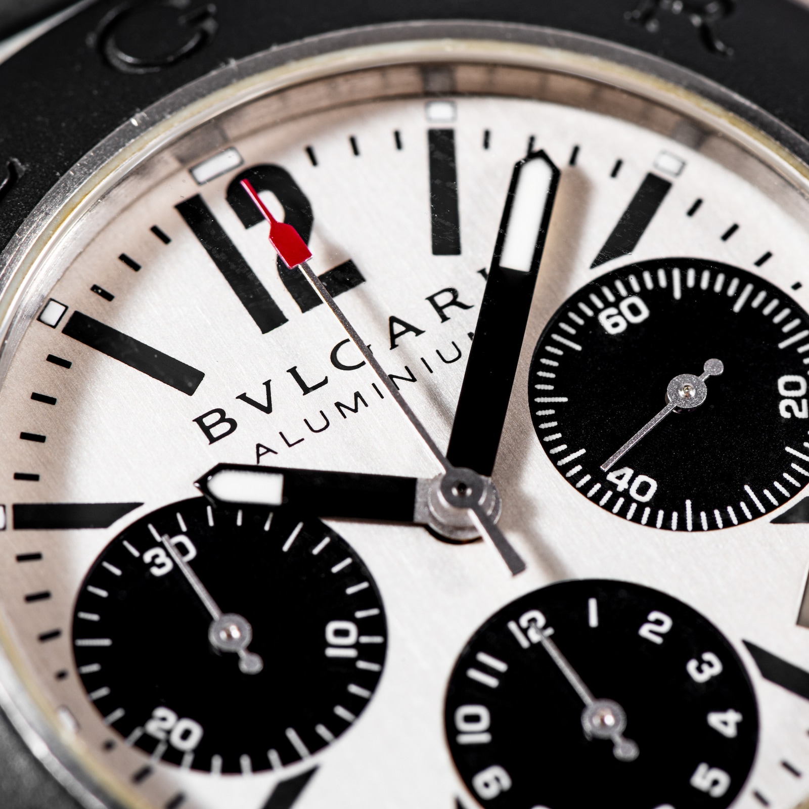 Pre-Owned Bvlgari Diagono 'Panda' Chronograph