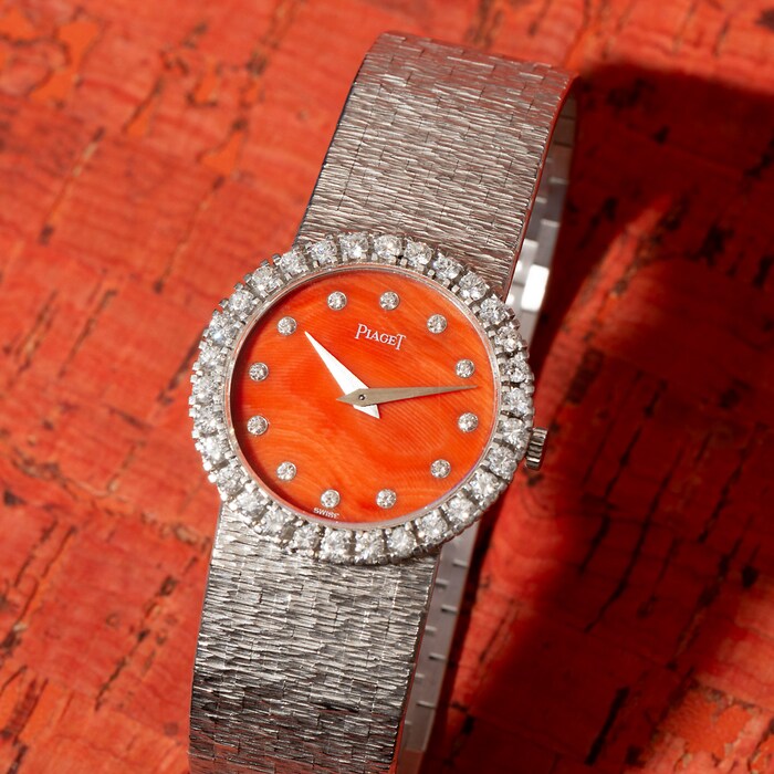 Pre-Owned Piaget Piaget White Gold 'Coral' Dress Watch