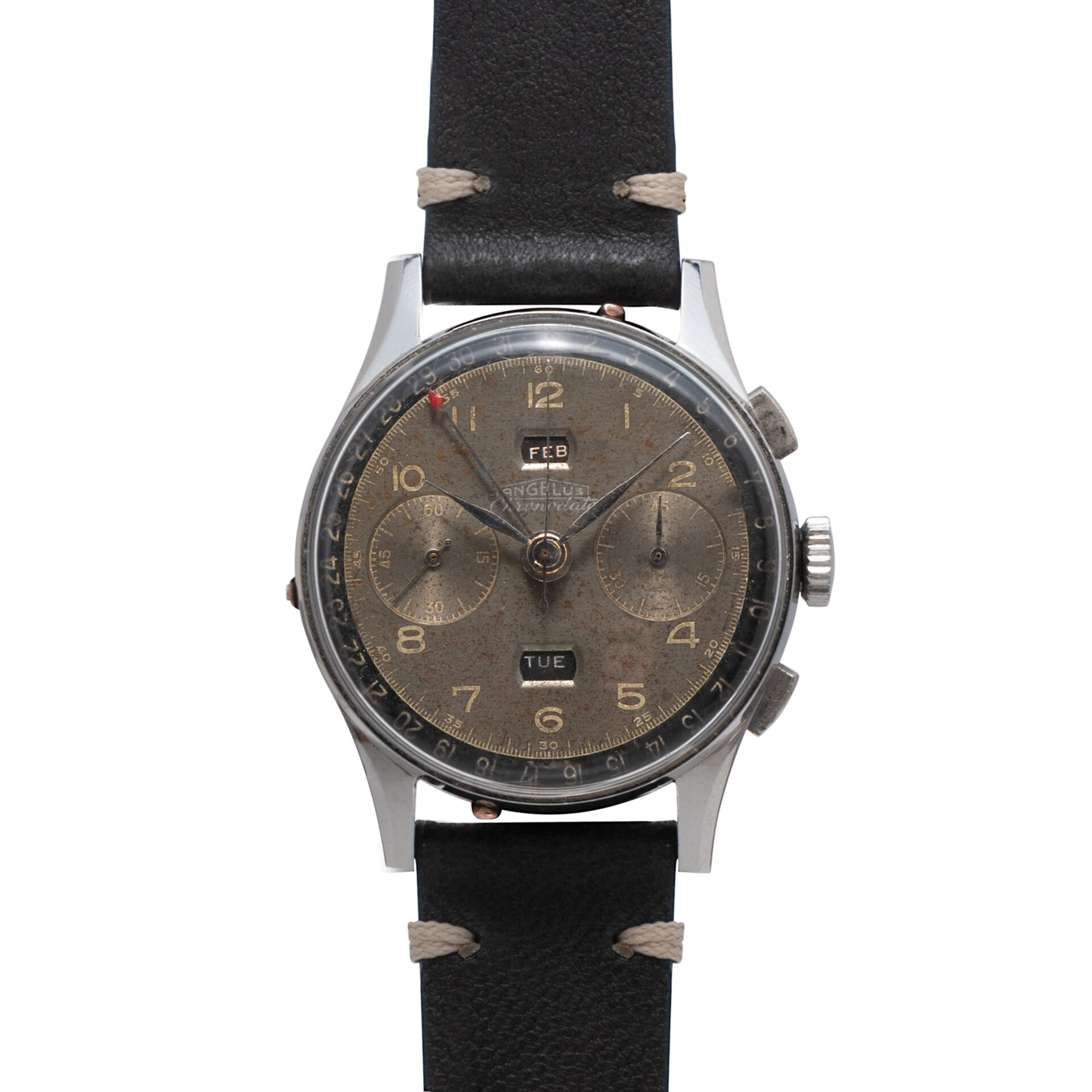 Pre-Owned Angelus Angelus Chronodato Triple Calendar Chronograph