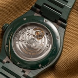 Pre-Owned Girard-Perregaux Girard Perregaux Laureato 38mm Green Ceramic Aston Martin Edition