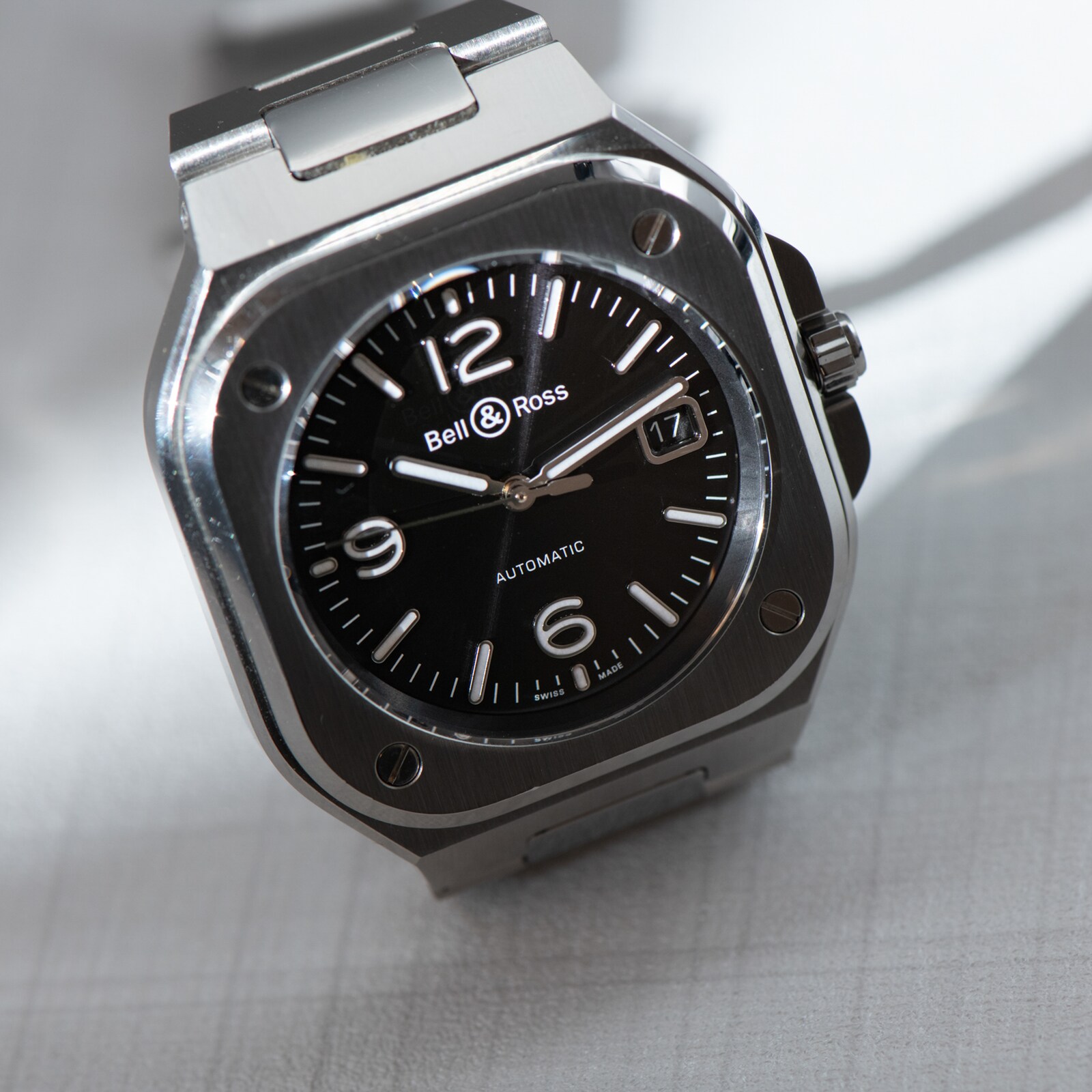 Pre-Owned Bell And Ross BR 05 Black Steel