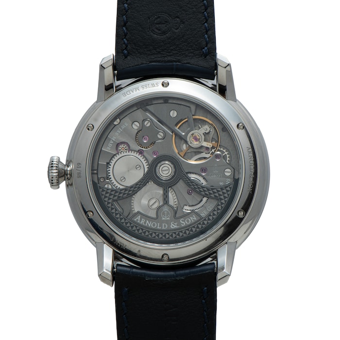 Pre-Owned Arnold & Son Arnold & Son Globetrotter Steel