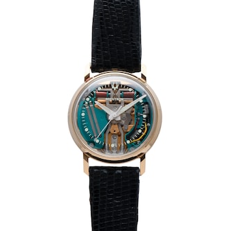 Pre-Owned Bulova Bulova Accutron Spaceview 14k Yellow Gold